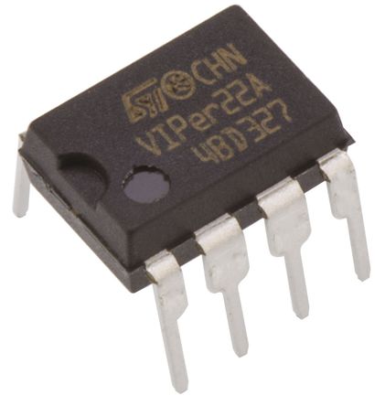 STMicroelectronics - VIPER22ADIP-E - STMicroelectronics VIPER22ADIP-E PWM ģʽ, ǰ, 60kHz, 0  50 VԴ, 8 PDIPװ		