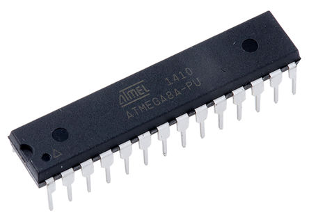Microchip - ATMEGA8A-PU - Microchip ATmega ϵ 8 bit AVR MCU ATMEGA8A-PU, 16MHz, 8 kB512 B ROM , 1 kB RAM, PDIP-28		