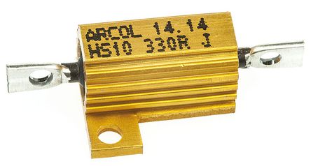 Arcol - HS10 330R J - Arcol HS10 ϵ HS10 330R J 10W 330 5%  尲װ̶ֵ, Ӷ, Ƿװ		