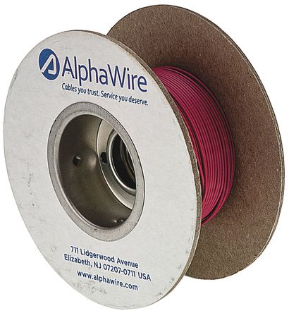 Alpha Wire - 6711 RD005 - Alpha Wire EcoWire ϵ 30m ɫ 26 AWG о ڲߵ 6711 RD005, 0.14 mm2 , 7/0.16 mm оʾ, 600 V		