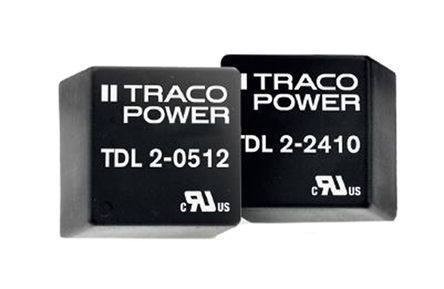 TRACOPOWER - TDL 2-4813 - TRACOPOWER TDL 2 ϵ 2W ʽֱ-ֱת TDL 2-4813, 36  75 V ֱ, 15V dc, Maximum of 134mA, 1.5kV dcѹ, 86%Ч		
