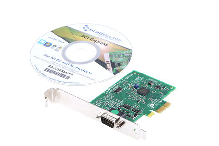 Brainboxes - PX-324 - Brainboxes 1˿ RS422, RS485 а Low Profile PCI Express, 921.6kbit/s		