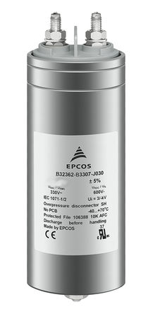 EPCOS - B32362A2157J050 - EPCOS B32362 ϵ 150F ۱ϩ (PP) B32362A2157J050, 5%, 350 V , 75mmֱ		