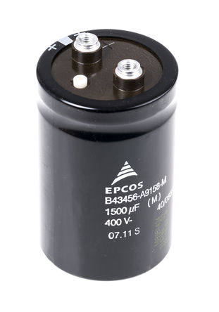 EPCOS - B43456A9158M - EPCOS B43456 ϵ 400 V ֱ 1500F  B43456A9158M, 20%ݲ, 67m(ֵ), +85C		