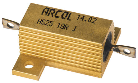Arcol - HS25 18R J - Arcol HS25 ϵ HS25 18R J 25W 18 5%  尲װ̶ֵ, Ӷ, Ƿװ		