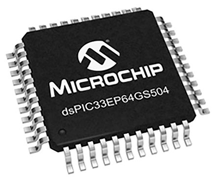 Microchip - DSPIC33EP64GS504-I/PT - Microchip DSPIC33EP64GS504-I/PT 16bit źŴ DSP, 1MHz, 64 kB ROM EEPROM, SRAM, 8 kB RAM, 44 TQFPװ		