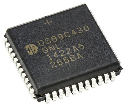 Maxim - DS89C430-QNL+ - Maxim DS89C ϵ 8 bit 8051 MCU DS89C430-QNL+, 33MHz, 16 kB ROM , 1 kB RAM, PLCC-44		