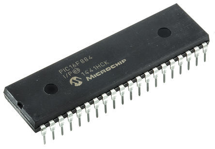 Microchip - PIC16F884-I/P - Microchip PIC16F ϵ 8 bit PIC MCU PIC16F884-I/P, 20MHz, 4096  ROM , 256 B RAM, PDIP-40		