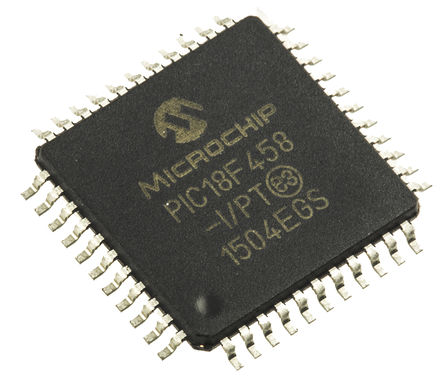 Microchip - PIC18F458-I/PT - Microchip PIC18F ϵ 8 bit PIC MCU PIC18F458-I/PT, 40MHz, 32 kB256 B ROM , 1536 B RAM, TQFP-44		