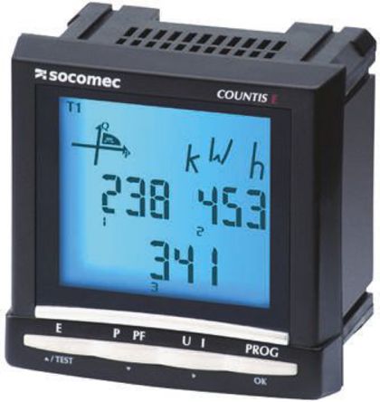 Socomec - 4850 3011 - Socomec Countis E50 ϵ 4850 3011 92 x 92 mm 3  LCD ֹʱ, 0.5 s  (EN62053-212  (EN61268), 		