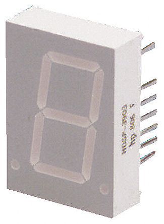 Broadcom - HDSP-3900 - Broadcom 1ַ 7  ɫ LED  HDSP-3900, 7 mcd, С, 20.3mmַ, ͨװװ		