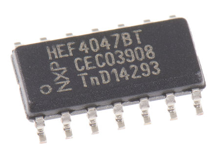 Nexperia - HEF4047BT - NXP HEF4047BT ̬г, 3  15 VԴ, 14 SOICװ		