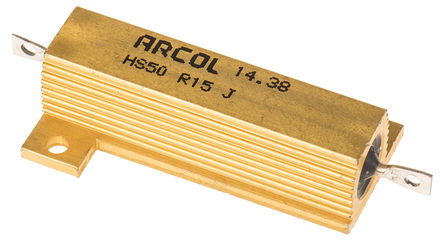 Arcol - HS50 R15 J - Arcol HS50 ϵ HS50 R15 J 50W 150m 5%  尲װ̶ֵ, Ӷ, Ƿװ		