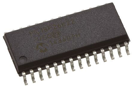 Microchip - PIC18F26K22-I/SO - PIC18F ϵ Microchip 8 bit PIC MCU PIC18F26K22-I/SO, 64MHz, 64 kB ROM , 1024 B3896 B RAM, SOIC-28		