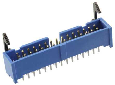 TE Connectivity - 3-1761608-0 - TE Connectivity AMP-LATCH ϵ�� 30· 2.54mm�ھ� (2��) ֱ PCB ���� 3-1761608-0, ���Ӷ˽�, 1A, ͨ��		