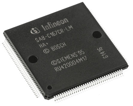 Infineon - SAB-C167CR-LM HA+ - Infineon C166 ϵ 16 bit C166 MCU SAB-C167CR-LM HA+, 25MHz ROMLess, 4 kB RAM, MQFP-144		