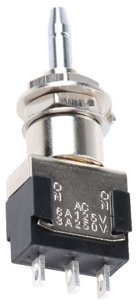 KNITTER-SWITCH - MPA106D - KNITTER-SWITCH MPA106D 开 - 开 单刀双掷 面板安装 微型按钮开关, 3 A @ 250 V 交流		