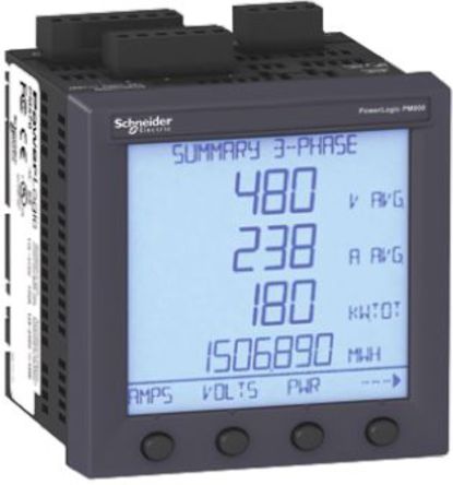 Schneider Electric - PM820MG - Schneider Electric PM820MG 92 x 92 mm 3  8λ LCD ֹʱ, 0.5%, 		