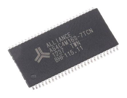 Alliance Memory - AS4C4M16S-7TCN - AS4C4M16S-7TCN, 64Mbit 143MHz SDRAM, 3  3.6 V, 54 TSOPװ		