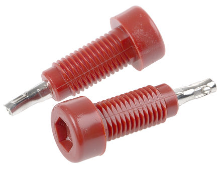 WIMA - 105-0802-001 - WIMA 105-0802-001 红色 母 测试插座, 10A, 镀锡触点		