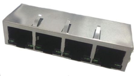 Halo Electronics - HFJ14-1G16ERL - Halo Electronics FastJack 系列 RJ45 UTP RJ HFJ14-1G16ERL		