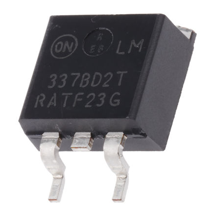 ON Semiconductor - LM337BD2TG - ON Semiconductor LM337 ϵ LM337BD2TG ѹ ѹ, Ϊ -40 V, -37  -1.2 V ɵ, 1.5A, 3 D2PAK		