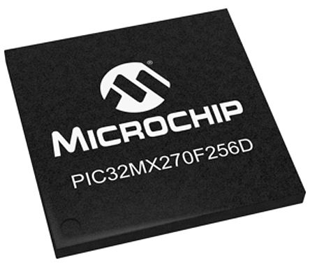 Microchip - PIC32MX270F256D-I/TL - Microchip PIC32MX ϵ 32 bit PIC32MX MCU PIC32MX270F256D-I/TL, 50MHz, 256 + 3 kB ROM , 64 kB RAM, 1xUSB, VTLA-44		