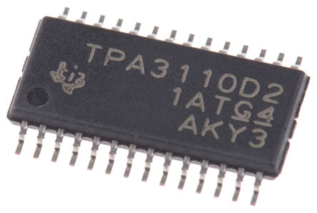 Texas Instruments - TPA3110D2PWP - Texas Instruments TPA3110D2PWP D   ƵŴ IC, +85 C, 15 W @ 8 , 28 HTSSOPװ		