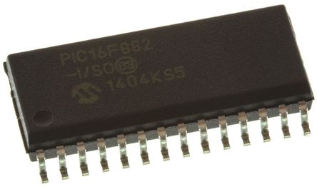 Microchip - PIC16F882-I/SO - Microchip PIC16F ϵ 8 bit PIC MCU PIC16F882-I/SO, 20MHz, 2048  ROM , 128 B RAM, SOIC-28		
