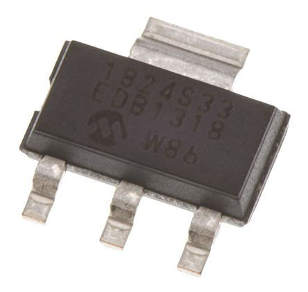 Microchip - MCP1824ST-3302E/DB - Microchip MCP1824ST-3302E/DB LDO ѹ, 3.3 V, 300mA, 2.5%ȷ, 2.1  6 V, 3 + Tab SOT-223װ		