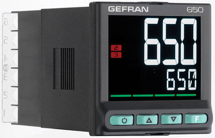 Gefran - 650-R-R00-00000-0-G - Gefran 650 ϵ PID ¶ȿ 650-R-R00-00000-0-G, 48 x 48mm, 20  27 V /ֱ, 2		