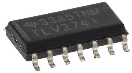 Texas Instruments - TLV274IDR - Texas Instruments TLV274IDR ��· ����Ŵ���, 3MHz���������, 5 V����Դ��ѹ, CMOS�����������, 14���� SOIC��װ		