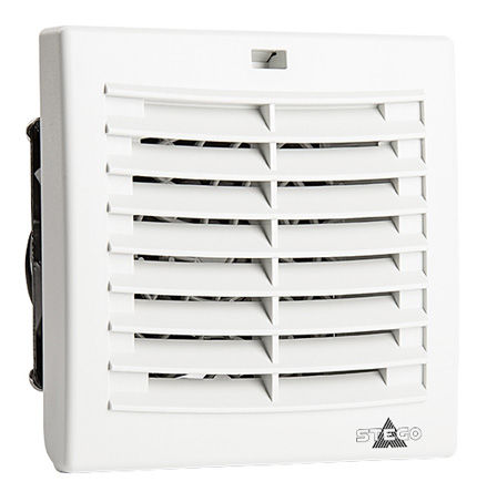 Stego Elektrotechnik - 01880.9-00 - Stego Elektrotechnik Filter Fan Plus FPO 系列 IP54 过滤器风扇 01880.9-00, 120 x 120mm, 19m3/h, 115 V 交流		