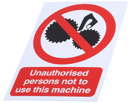 Signs & Labels - PH05951R - Signs & Labels PH05951R ɫ/ɫ/ɫ Ӣ PP Ӳ ֹ־ “Unauthorised Persons Not To Use-“ Keep Out룩, 148 x 210mm		