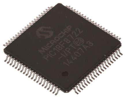 Microchip - PIC18F46K22-I/PT - PIC18F ϵ Microchip 8 bit PIC MCU PIC18F46K22-I/PT, 64MHz, 64 kB ROM , 1024 B3896 B RAM, TQFP-44		
