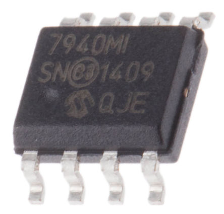 Microchip - MCP7940M-I/SN - Microchip MCP7940M-I/SN ʵʱʱ (RTC), NV SRAM, 64B RAM, I2C, 1.8  5.5 VԴ, 8 SOICװ		