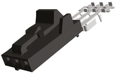 TE Connectivity - 5-103956-2 - TE Connectivity AMPMODU MTE 系列 3路 2.54mm节距 母 插座壳体 5-103956-2, 电缆安装		