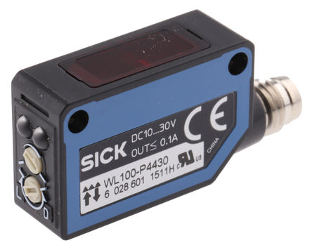 Sick - WL100-P4439 - Sick 0.01  6 m ɫ LED Դ ״  紫 WL100-P4439, PNP, 4  M8 , IP65		