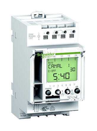 Schneider Electric - CCT15722 - Schneider Electric 2ͨ DIN 쿪 CCT15722, 죬Сʱλ, 230 V Դ		