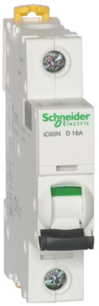 Schneider Electric - A9F39101 - Schneider Electric Acti 9 iC65L ϵ 1 1 A MCB A9F39101, 100 kA Ͽ, D բ		