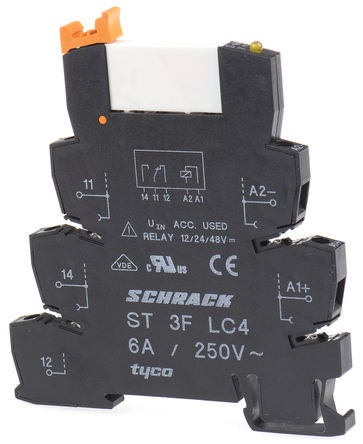 TE Connectivity - ST3P3LC4 3-1416100-2 - TE Connectivity ST3P3LC4 3-1416100-2 ˫ DIN Rail Ǳ̵, 24V dc		