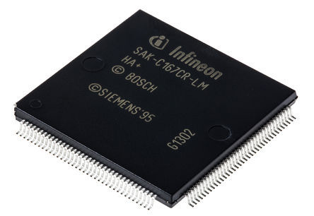 Infineon - SAK-C167CR-LM HA+ - C166 ϵ Infineon 16 bit C166 MCU SAK-C167CR-LM HA+, 25MHz ROMLess, 4 kB RAM, MQFP-144		