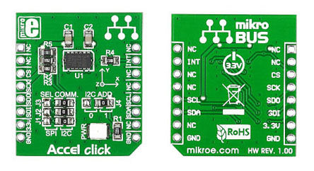 MikroElektronika - MIKROE-1194 - MikroElektronika Accel click ٱ ԰ MIKROE-1194;  ADXL345		