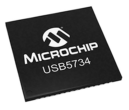 Microchip - USB5734-I/MR - Microchip USB5734-I/MR 5Gbit/s USB , ֧USB 3.0, 1.2 V3.3 V, 64 SQFNװ		