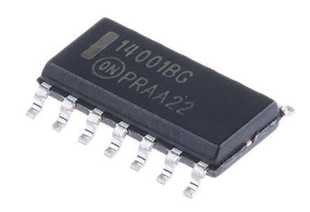 ON Semiconductor - MC14001BDG - ON Semiconductor MC14001BDG 4 2 NOR ߼, 4.2mA, 3  18 VԴ, 14 SOICװ		