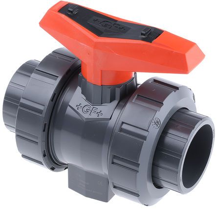 Georg Fischer - 161546006 - Georg Fischer 红色把手 16 bar 塑料 高压球阀 161546006 双向开关, 2in管接头		