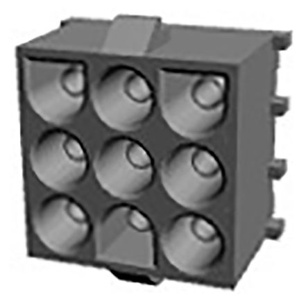 TE Connectivity - 350763-4 - TE Connectivity Universal MATE-N-LOK ϵ 9· 6.35mmھ (3) ֱ PCB  350763-4, Ӷ˽, 12A, ͨ		