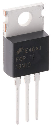 Fairchild Semiconductor - FQP13N10 - Fairchild Semiconductor QFET ϵ Si N MOSFET FQP13N10, 12.8 A, Vds=100 V, 3 TO-220ABװ		