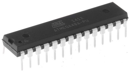 Microchip - ATMEGA48A-PU - Microchip ATmega ϵ 8 bit AVR MCU ATMEGA48A-PU, 20MHz, 256 B4 kB ROM , 512 B RAM, PDIP-28		