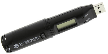 Lascar - EL-USB-2-LCD+ - Lascar EL-USB-2-LCD+ ݼ¼, +80 C, ʪ100%RH		